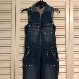 BLUE JEAN JUMPSUIT DANCE COSTUME